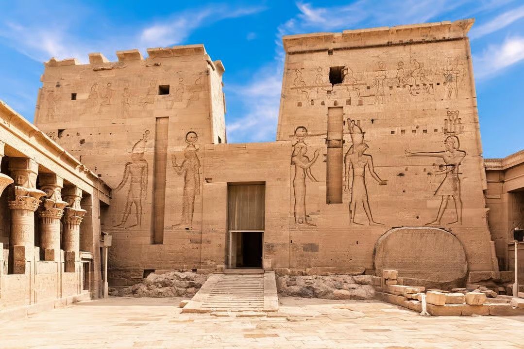 Discover Philae Temple from the Nile and enjoy beautiful views of Aswan's ancient monuments and surr