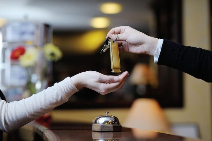 receptionist at hotel
