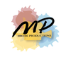 Miche Media Productions logo with black “MP” over pastel paint splashes in pink, yellow, blue, and brown