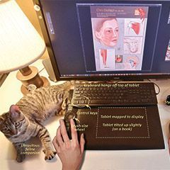 Chris Gralapp’s
tablet/keyboard setup