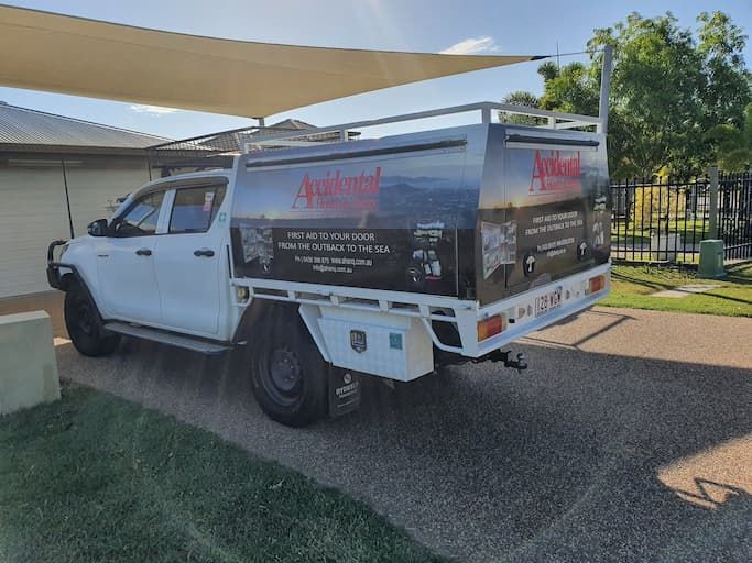 White Pick Up Truck Service - Providing First Aid Supplies in Garbutt, QLD