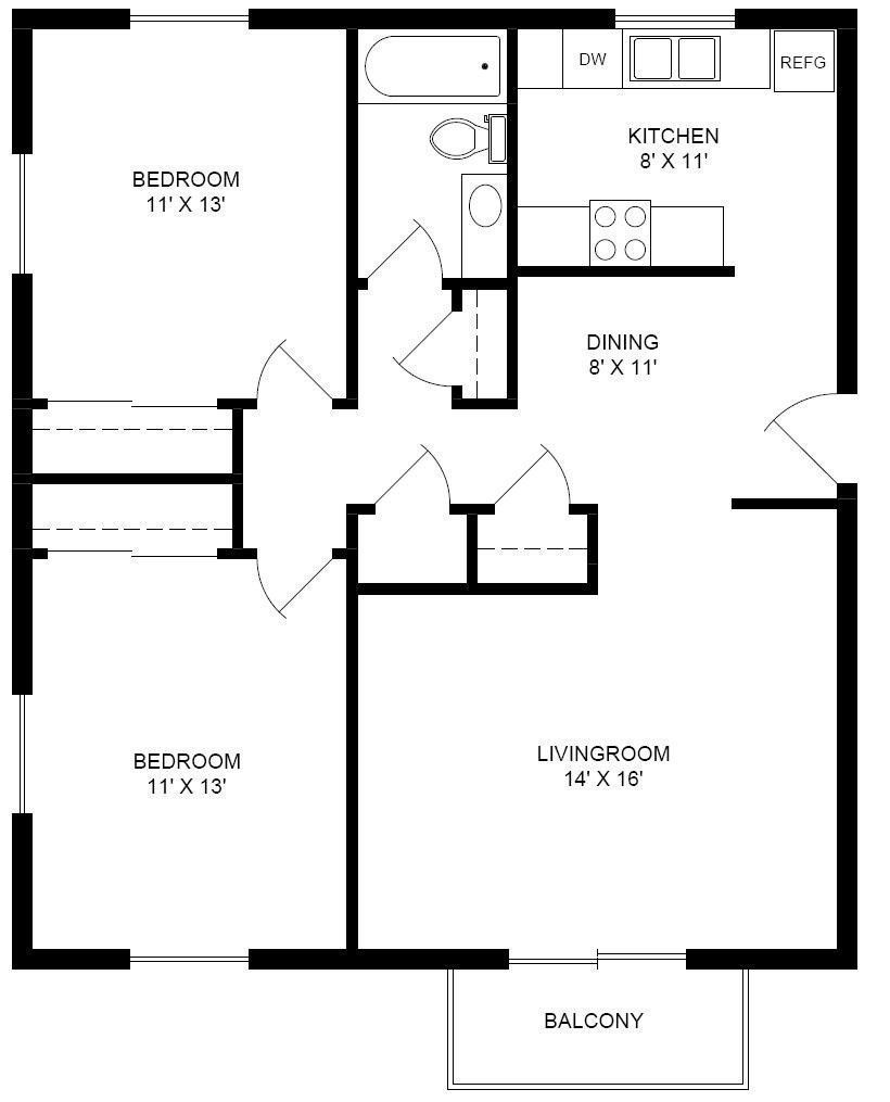 Two Bedroom Formal Dining — Manhattan, KS — Plaza West Apartments Two Bedroom Formal Dining — Manhattan, KS — Plaza West Apartments
