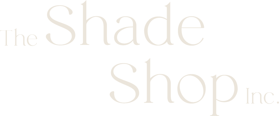 The Shade Shop Inc Secondary logo in beige
