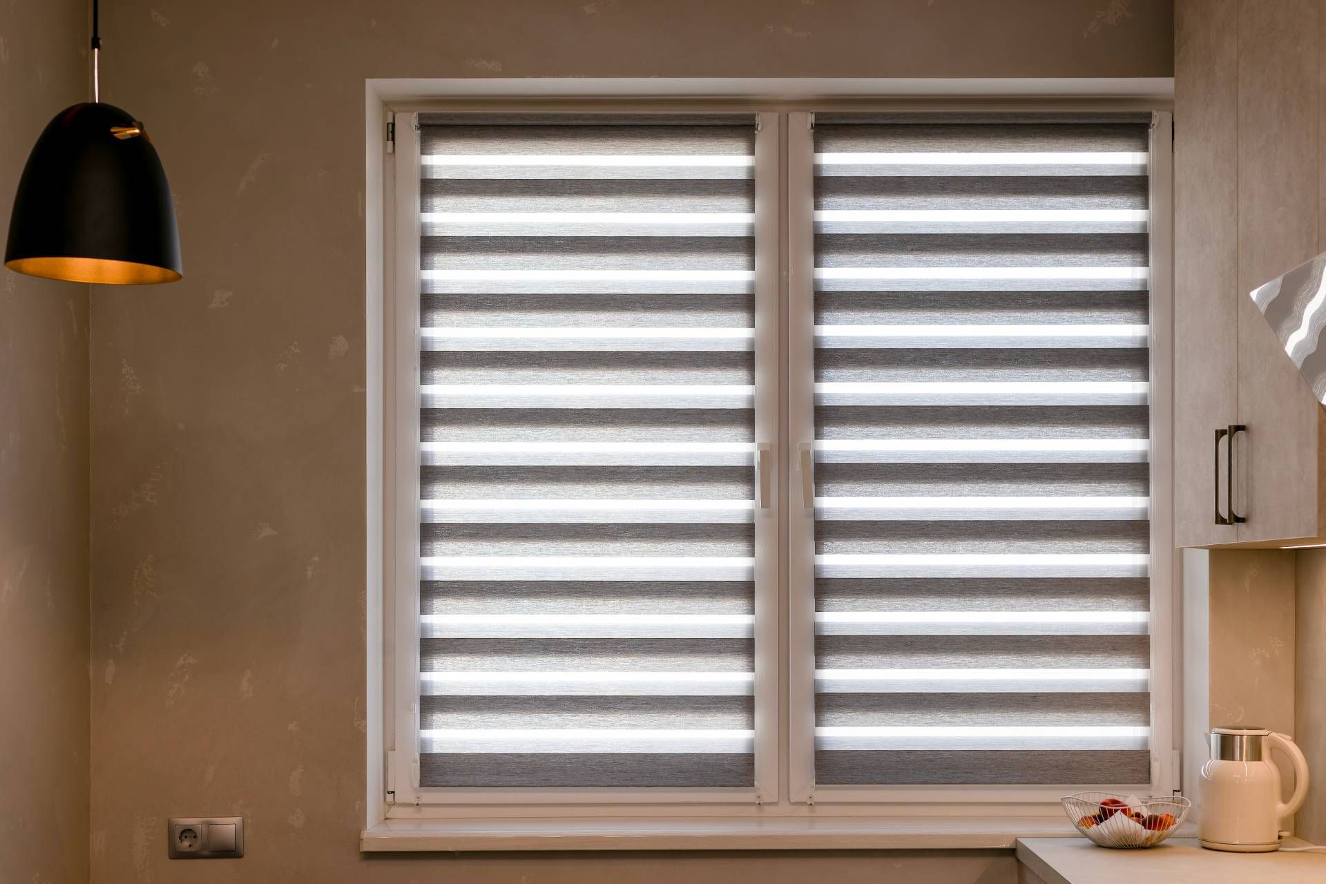 A banded shade with light-filtering capabilities near Grand Rapids, MI