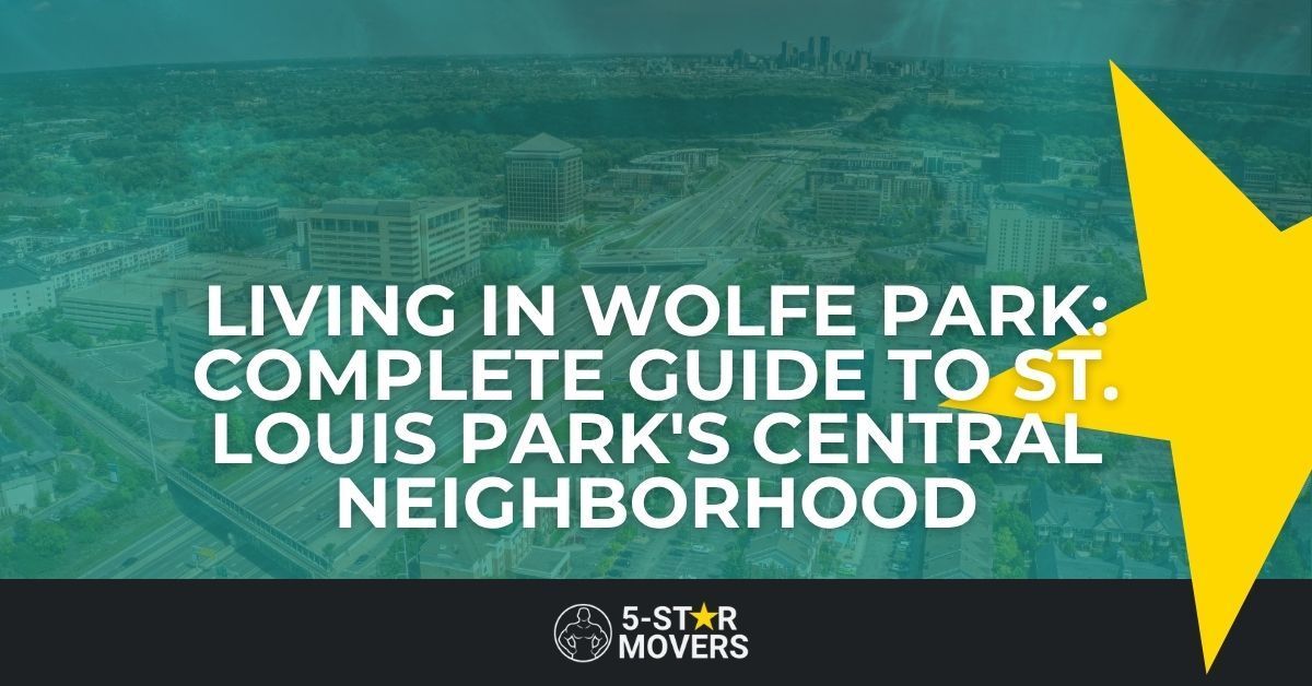 Guide to Wolfe Park, St. Louis Park's central neighborhood with logo