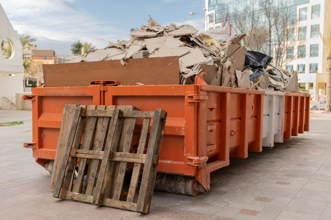 Overloaded Dumpster Waste Container — Walsh Demolition Pty Ltd in Lismore, NSW