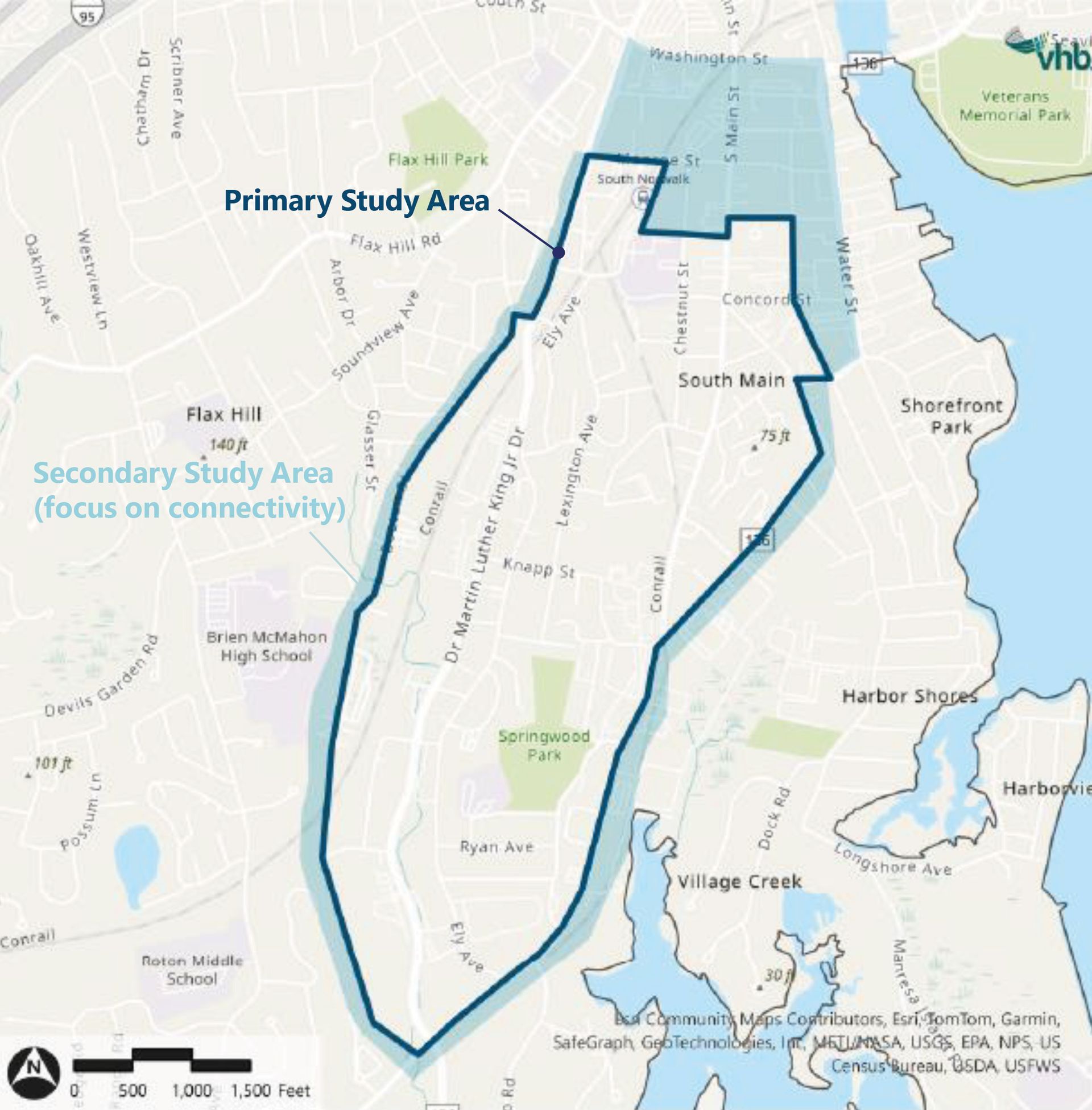 A map outlining a