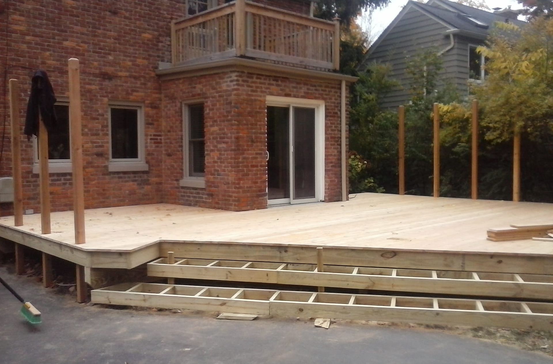 exterior updates for home done by crew coming together nicely