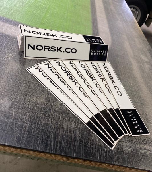 A Bunch Of Stickers That Say Norsk.co On Them — McKnight Signs In Hillvue, NSW