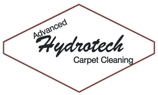 Logo for Hydrotech Carpet Cleaning: Diamond shape with text 