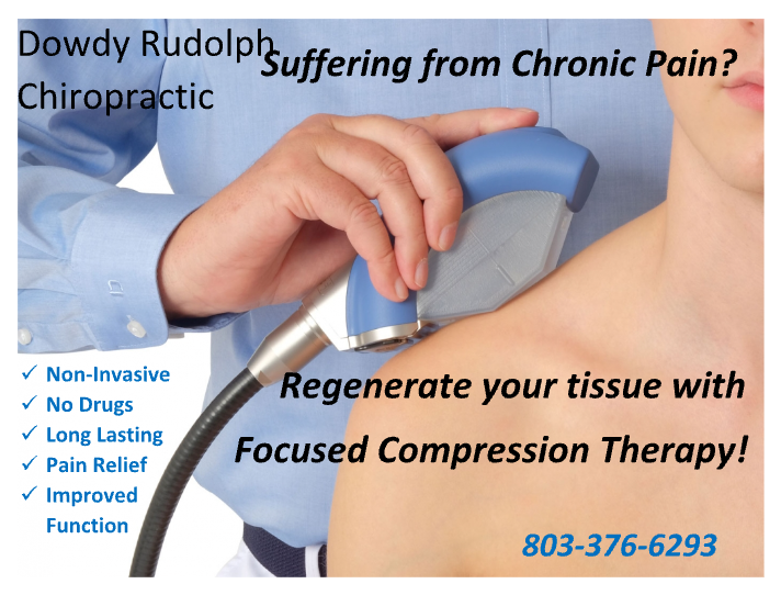 An advertisement for dowdy rudolph chiropractic shows a person getting a treatment