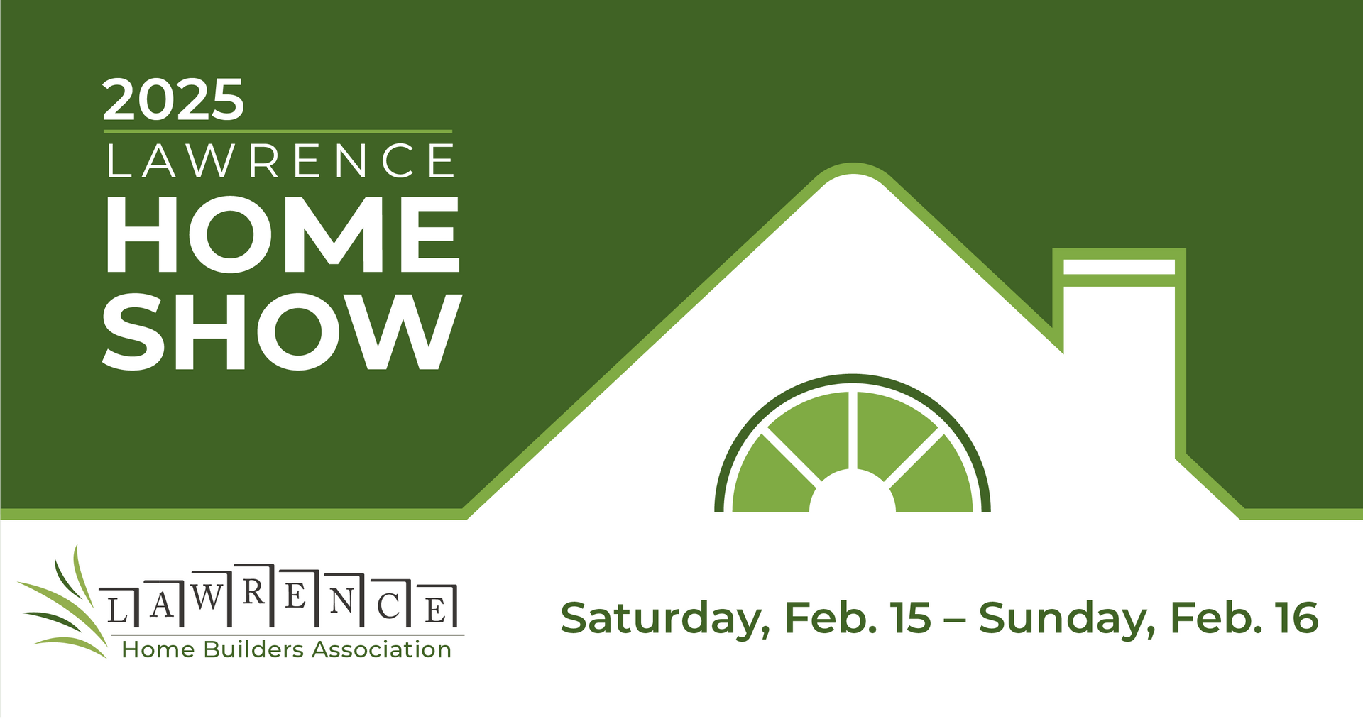 a poster for the lawrence home show in 2025