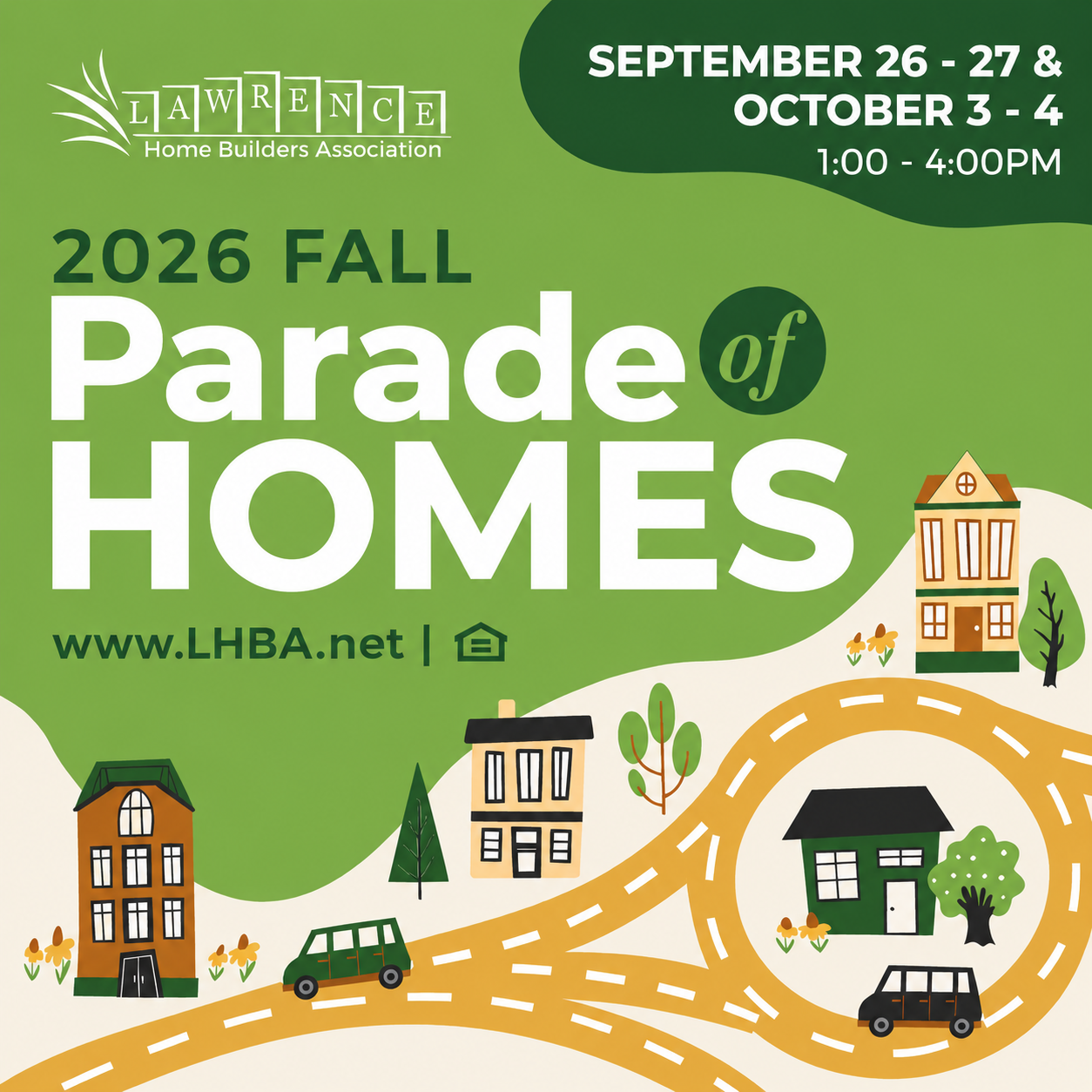 A poster for the 2024 spring parade of homes