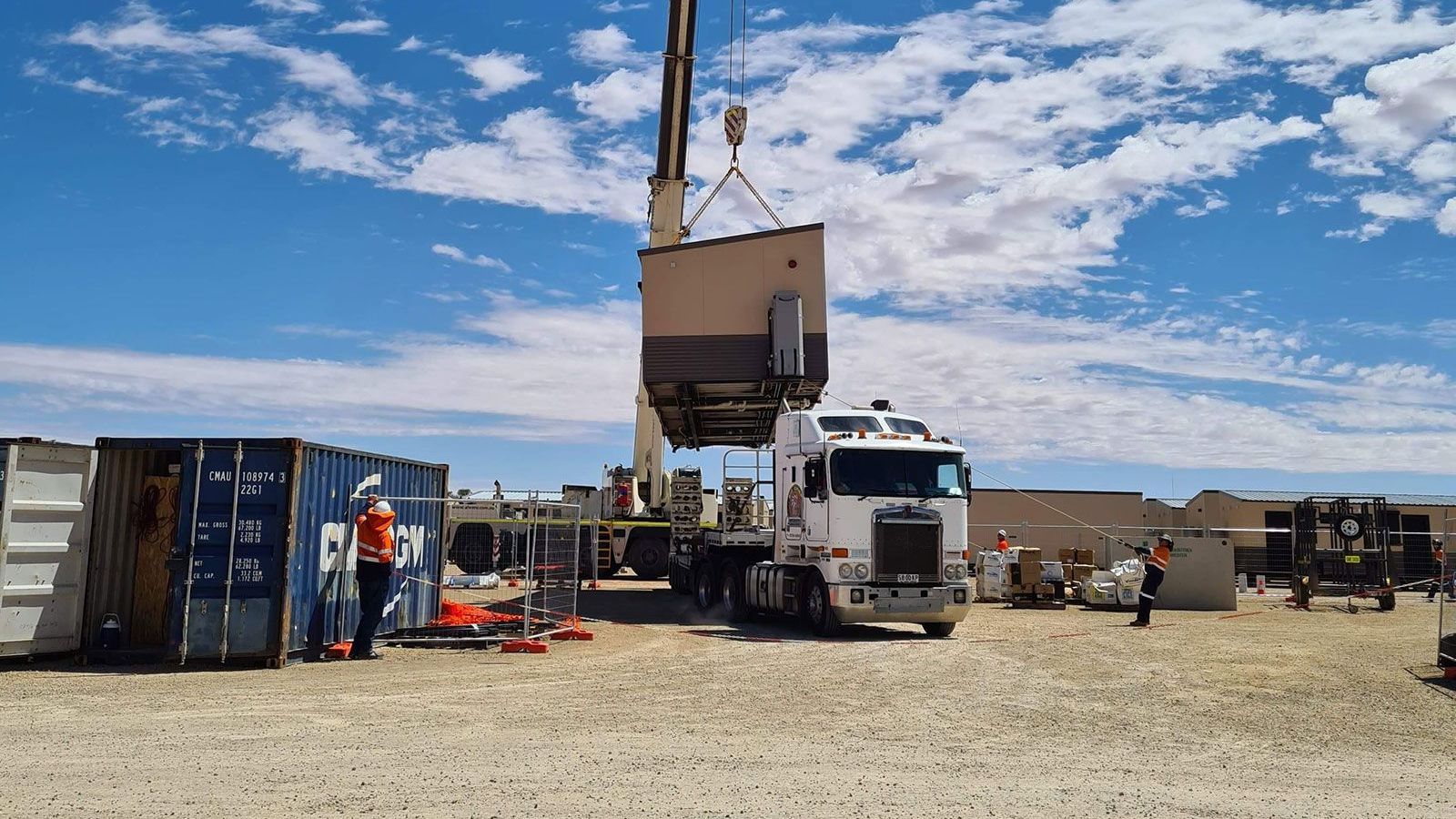 Civil construction traffic management at a South Australian roadworks site
