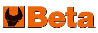 Un logo beta arancione con una y nera sopra