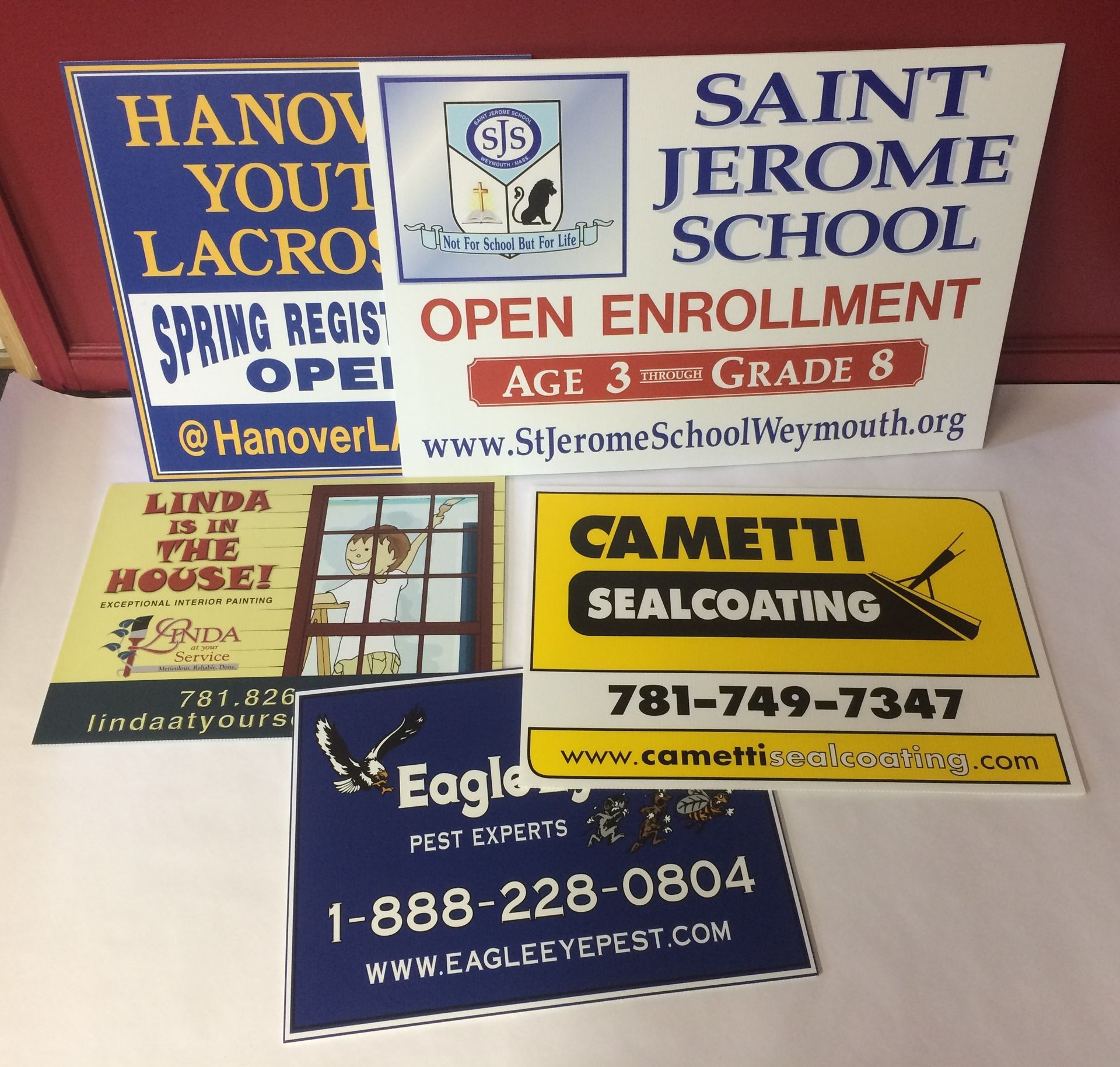 Custom yard signs