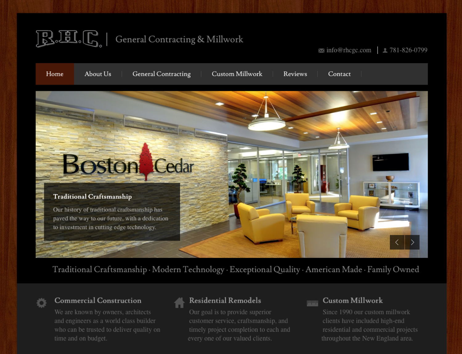 Website design