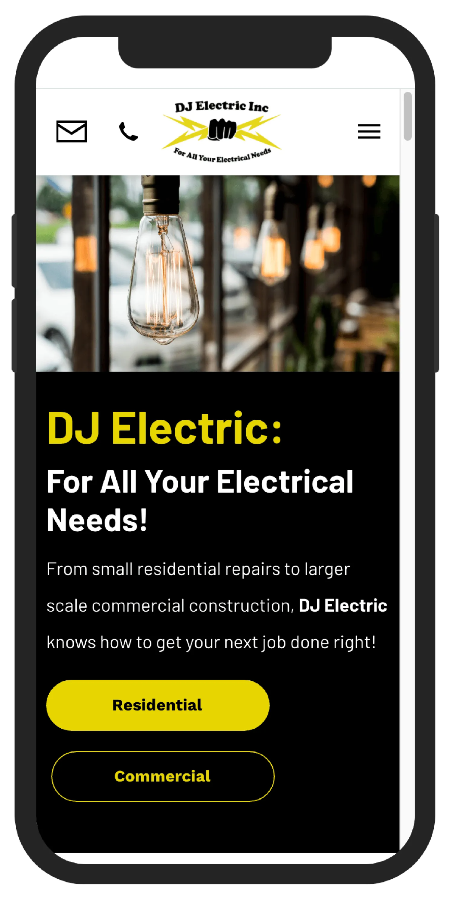 custom mobile website