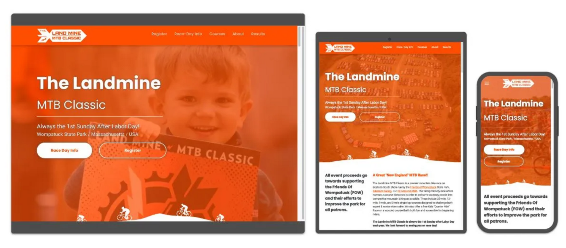 event website design