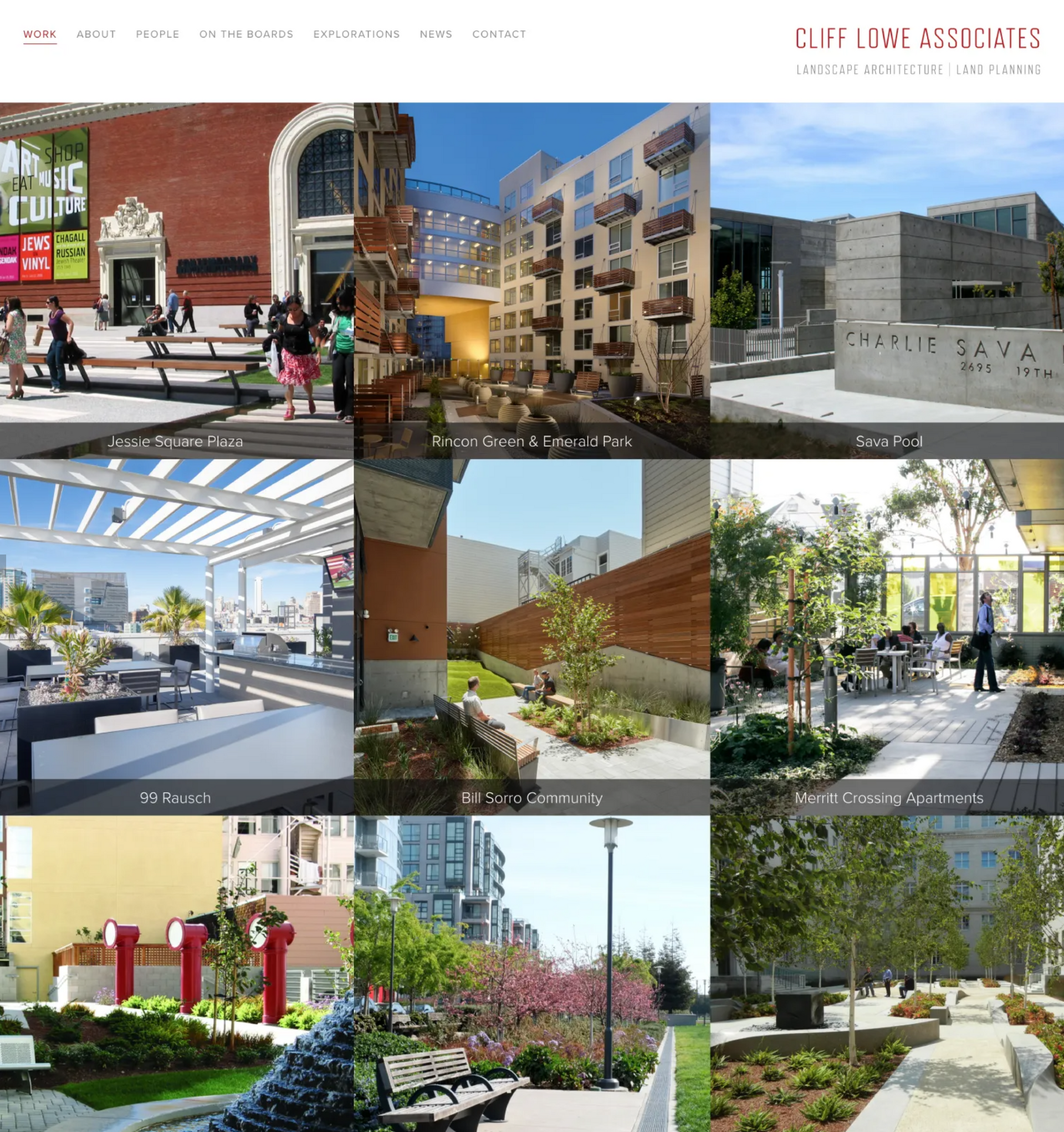 landscape website design