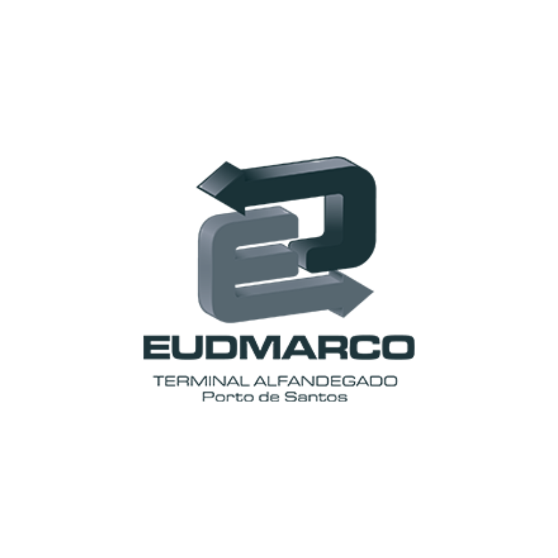 A logo for eudmarco terminal alfandegado porto de santos