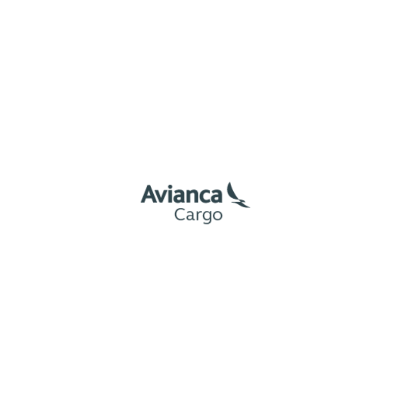 O logotipo da avianca cargo está em um fundo branco.