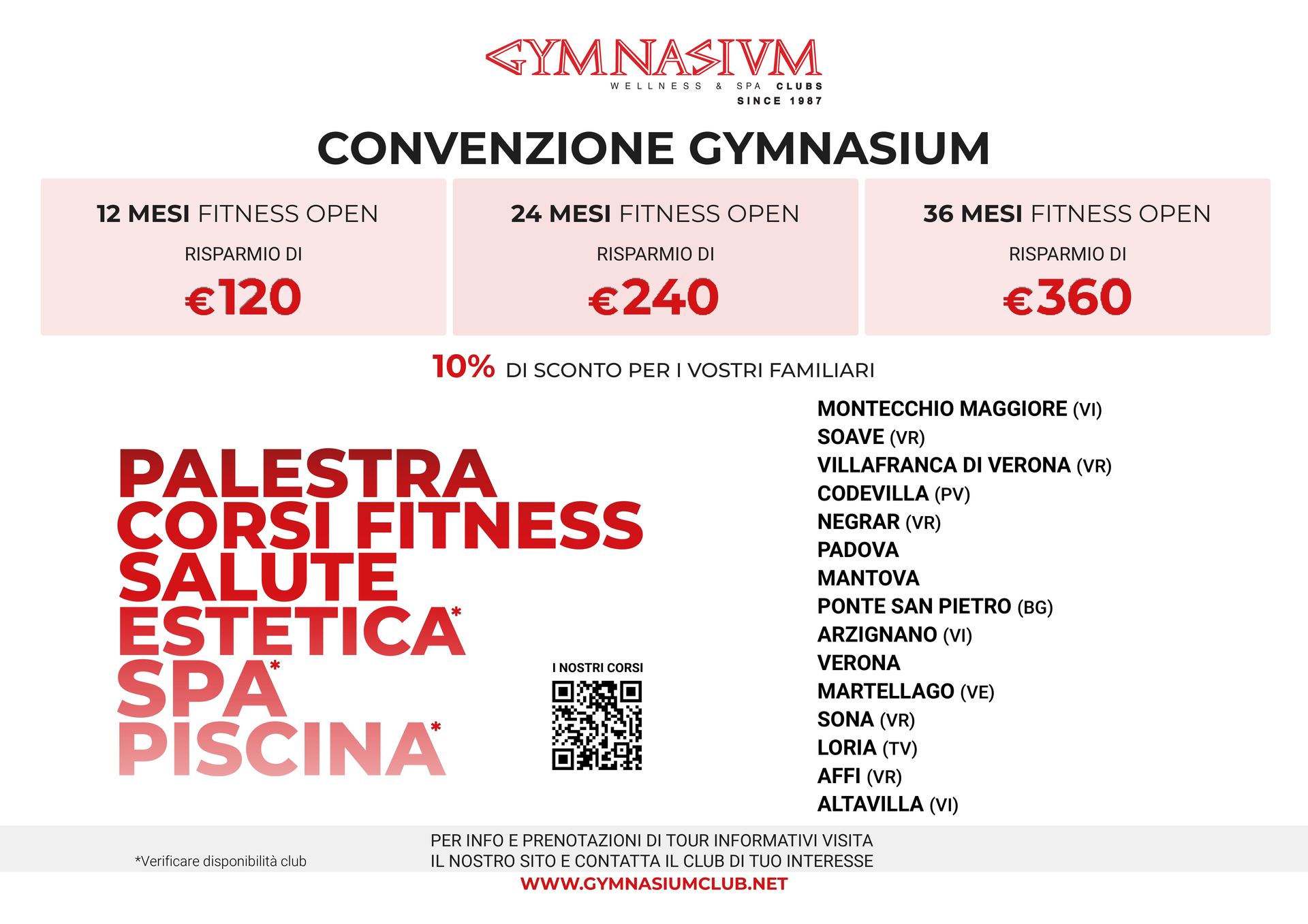 Un manifesto per una palestra che riporta la scritta