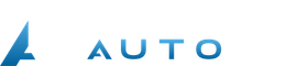 Blue “AUTO” logo on a white background with a stylized blue “A” icon on the left