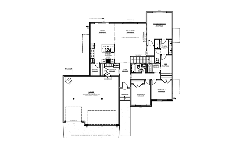 Floor plan of a house, featuring rooms, layout, and dimensions.