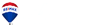 The iconic RE/MAX hot air balloon logo featuring red, white, and blue vertical stripes.