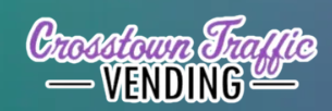 Crosstown Traffic Vending logo in purple script and black sans-serif text with a horizontal black line.