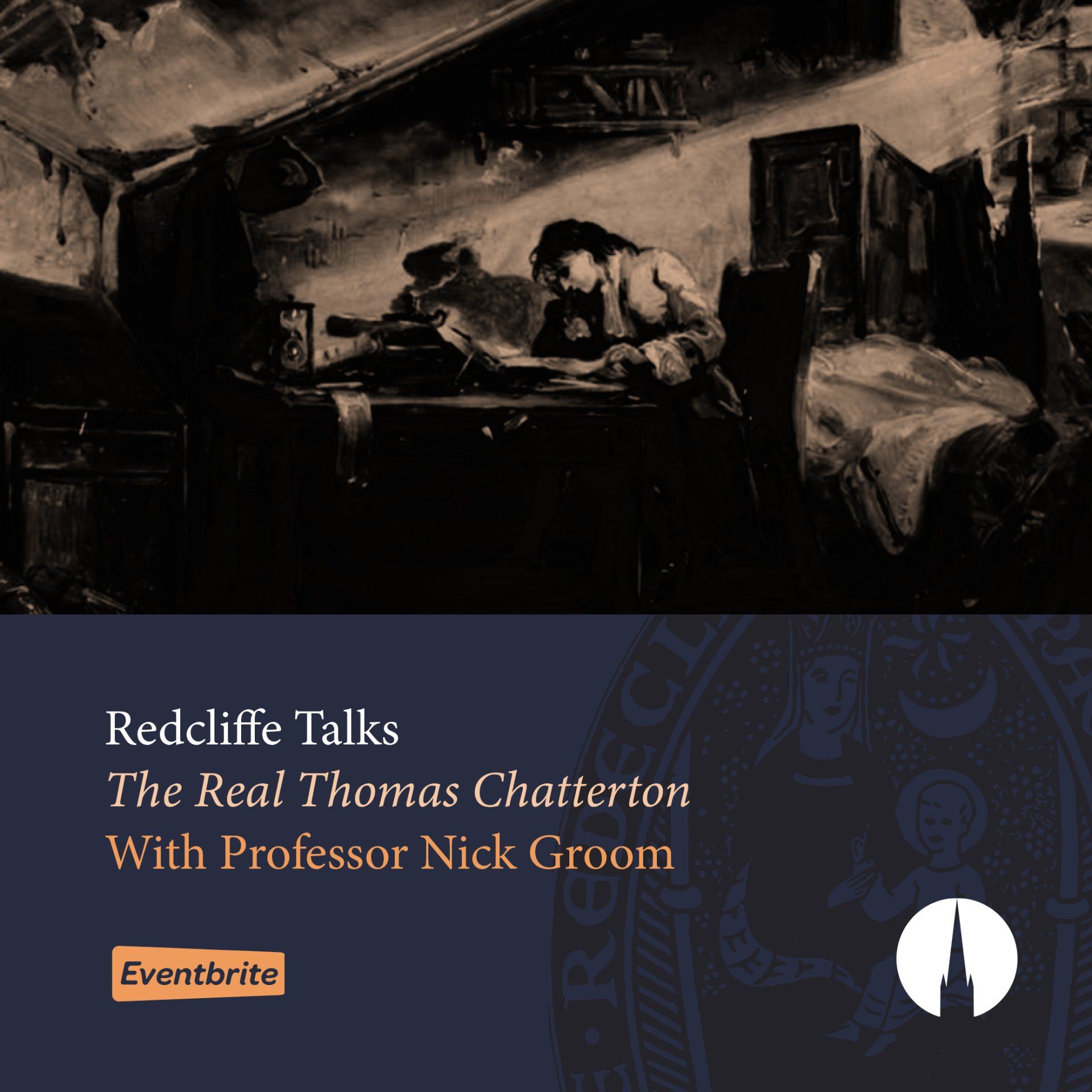 Redcliffe Talks event image featuring the poet Thomas Chatterton