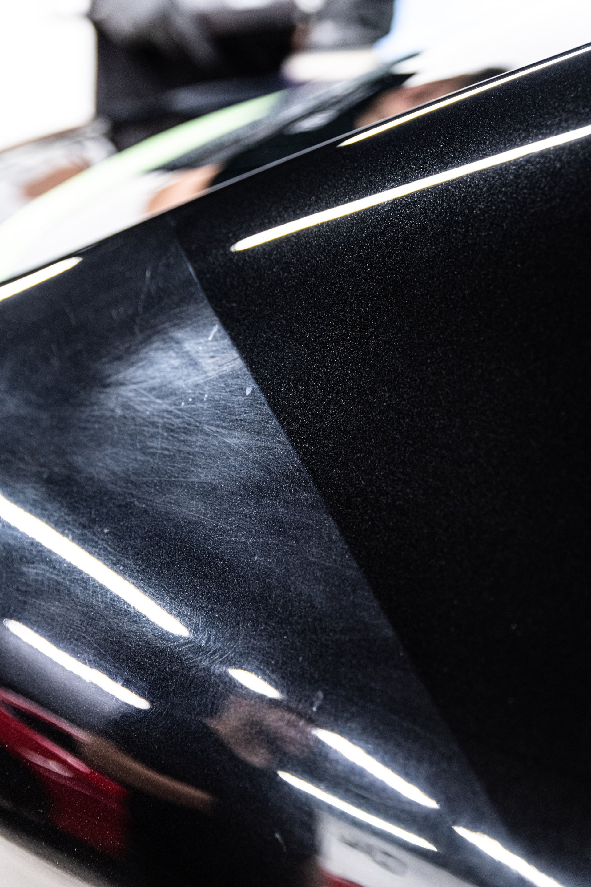 Scratches in car's clear coat