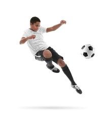 Boy playing Soccer