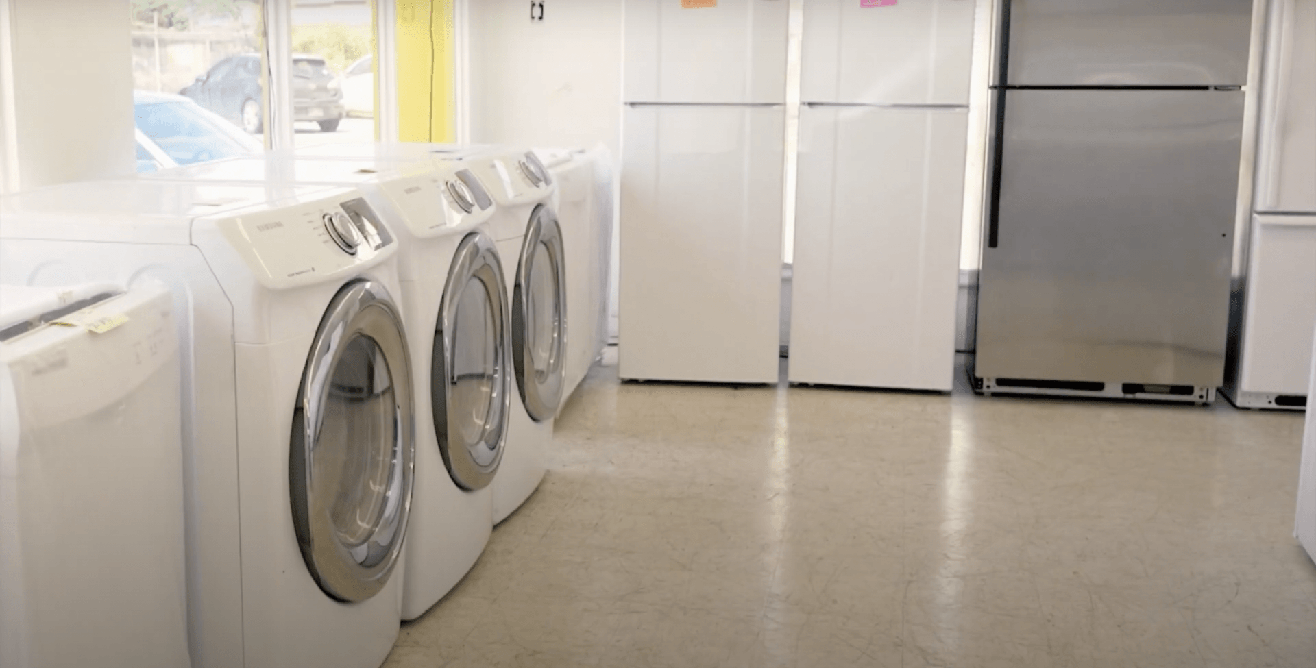 laundry with dryers