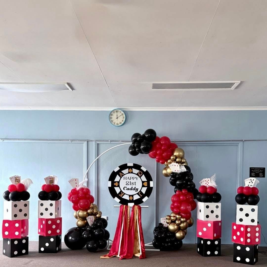 Casino-themed Balloon Decorations — Creative Events Innisfail in Innisfail, QLD