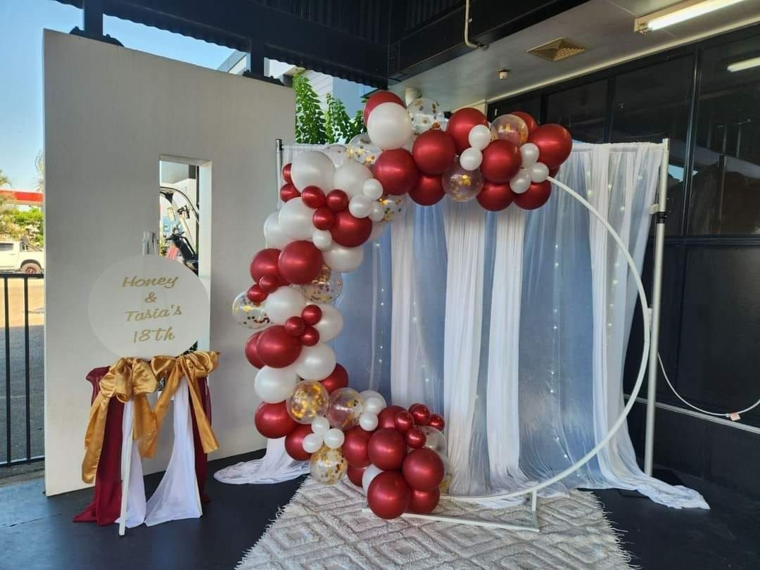 Decorated Wedding Backdrop — Creative Events Innisfail in Mission Beach, QLD