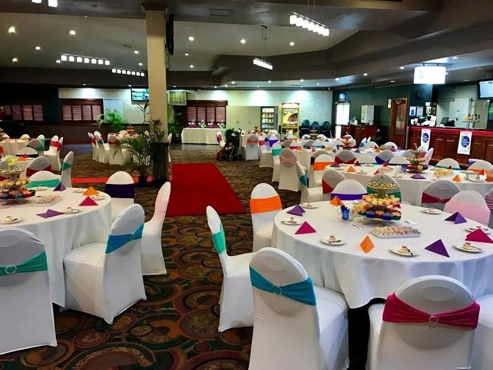 Banquet Hall With Round Tables — Creative Events Innisfail in Babinda, QLD
