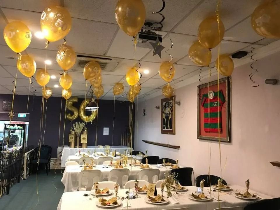 Room Decorated for a 50th Birthday — Creative Events Innisfail in Mission Beach, QLD
