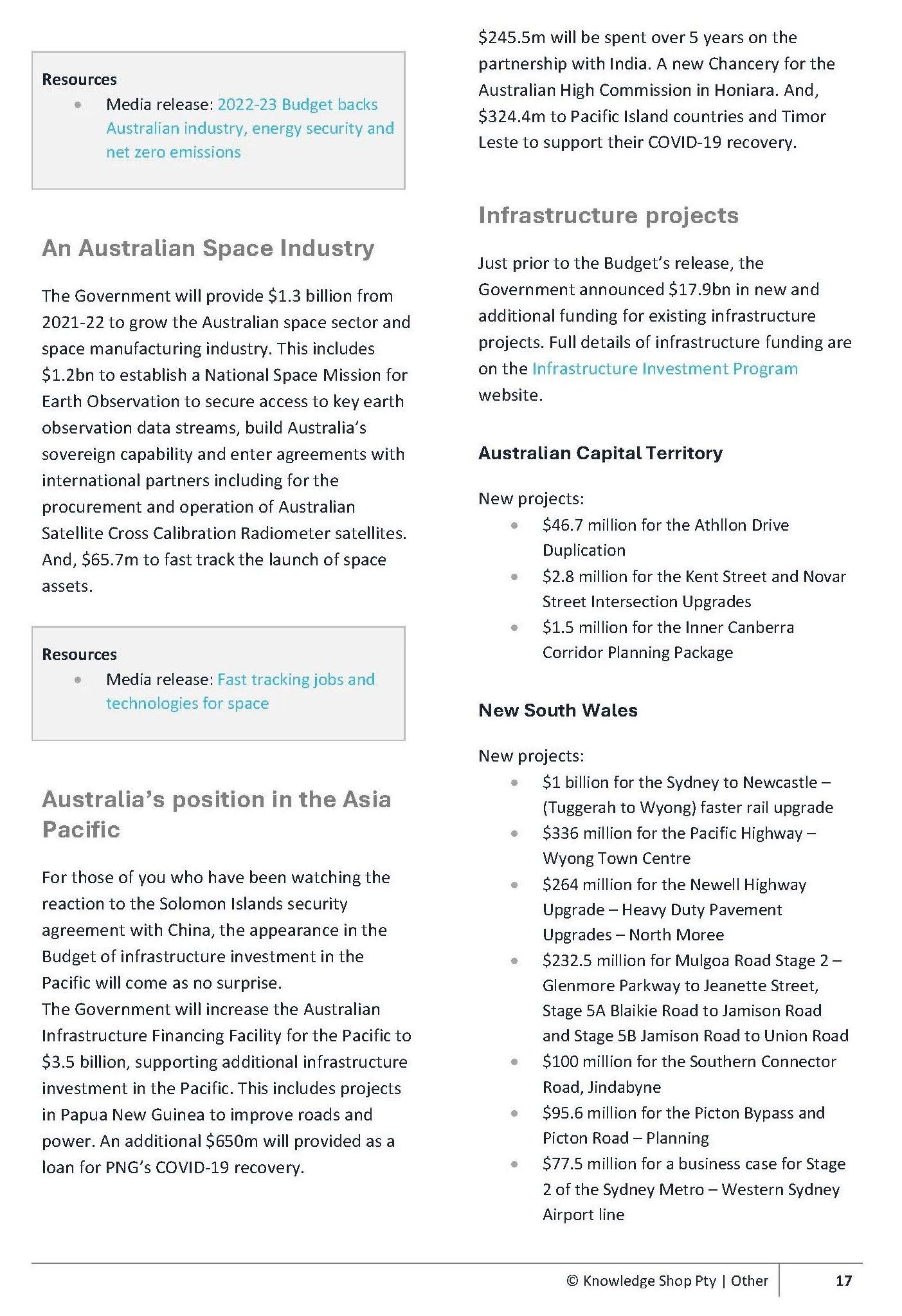 Text About Australian Space Industry, Infrastructure Projects, and Pacific Agreements — Wright Partners in Dubbo, NSW