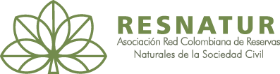 RESNATUR logo with green flower emblem and the text “Asociación Red Colombiana de Reservas Naturales de la Sociedad Civil”