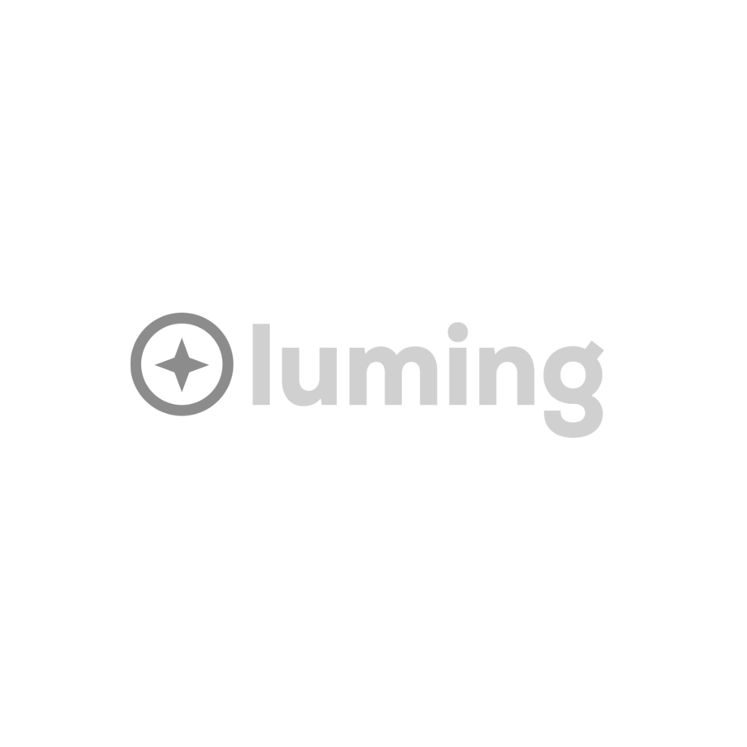 Um logotipo para uma empresa chamada luming em um fundo branco.