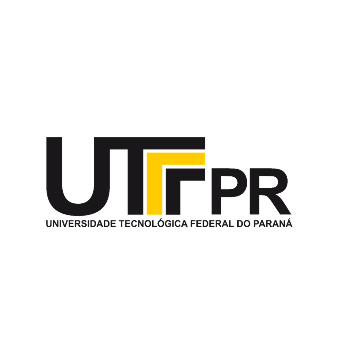 The logo for universidade tecnologica federal do parana is black and yellow.