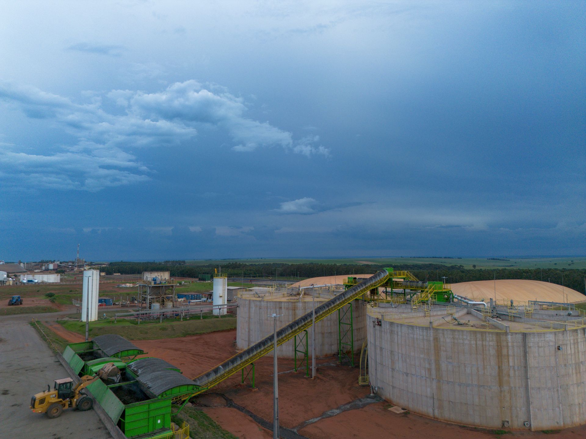 foto da planta de biogas da geo na cocal
