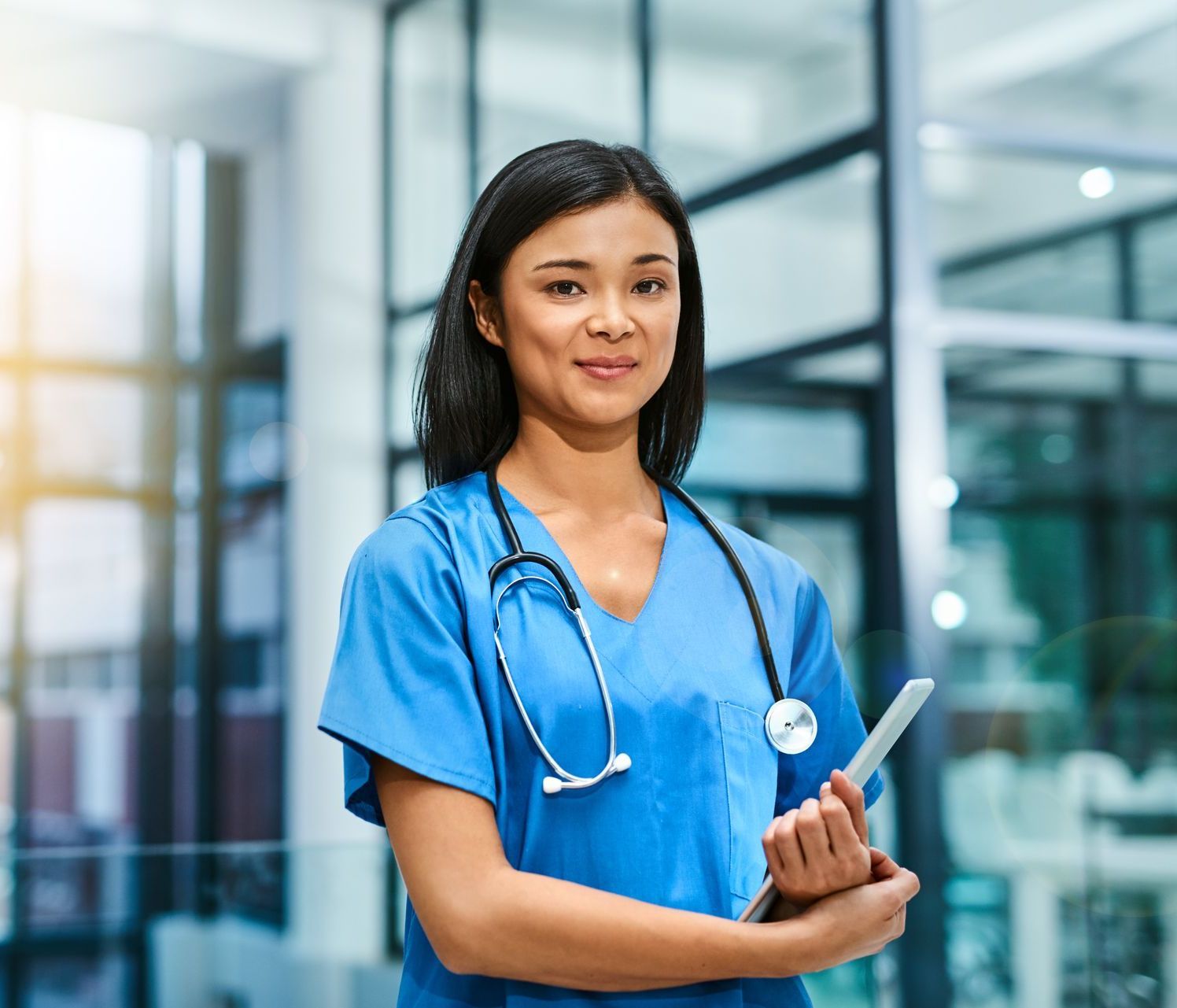 Stethoscope and Scrubs