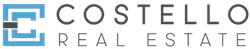 Costello Real Estate logo in blue and gray text with stylized C icon