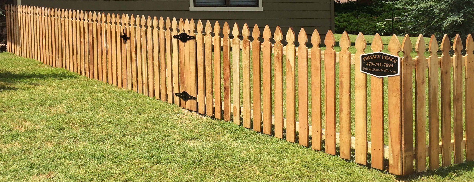 spaced picket short fence