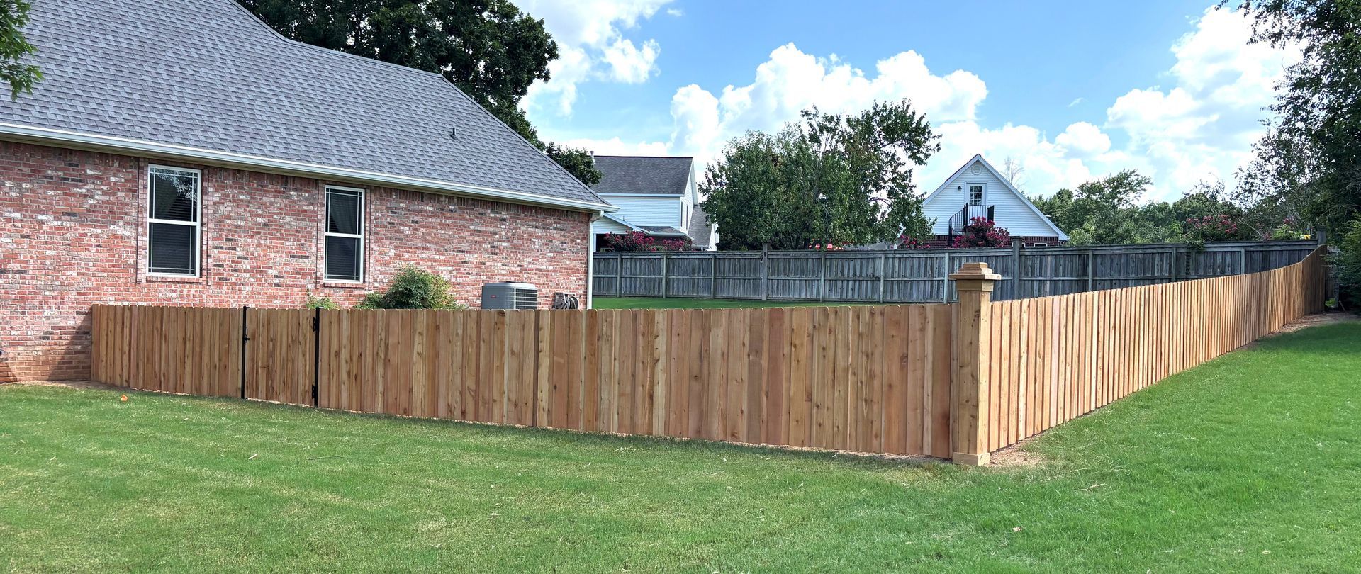 4 ft backyard wood privacy fence