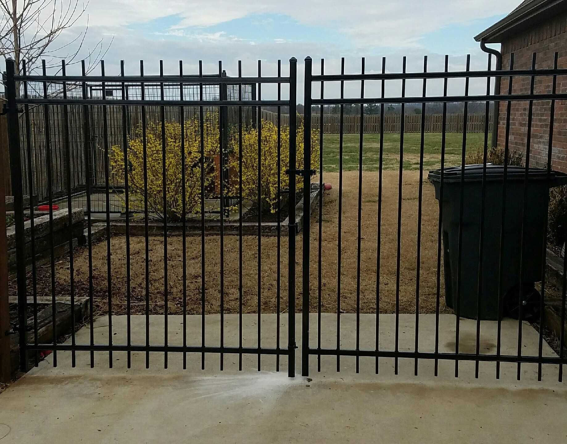 a black gate