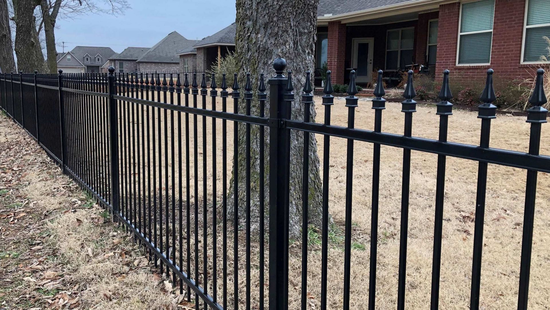2 rail spear top ornamental iron fence Rogers AR